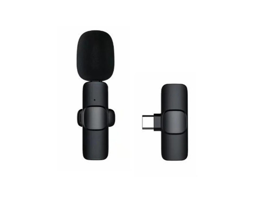 Microfone de Lapela Sem Fio com Redução de Ruído para Android para Gravação de Entrevista em Vlog Ao Vivo - Imagem 3